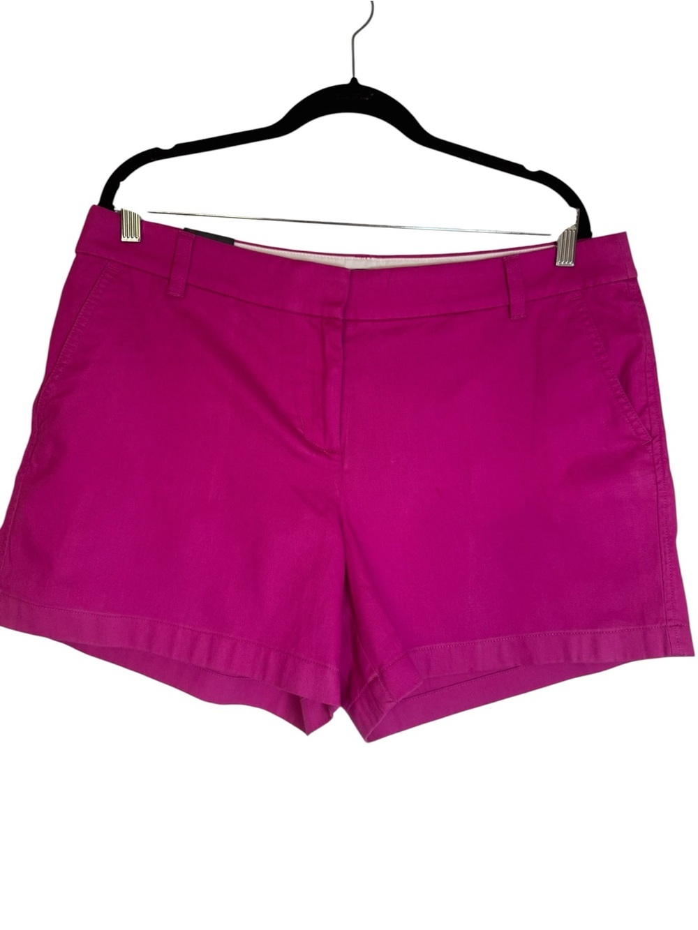 NWT J. Crew Pink Mid-Rise Cotton 5” Inseam Size 14 Chino Shorts